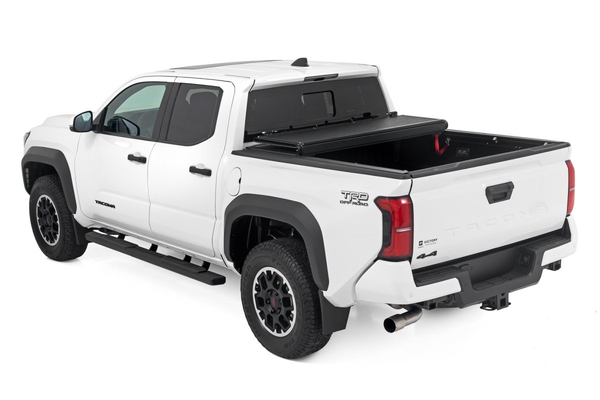 Toyota Tacoma Bed Cover - Rough Country - Hard Low-Profile Tri-Fold (6' Bed) - '24-'26